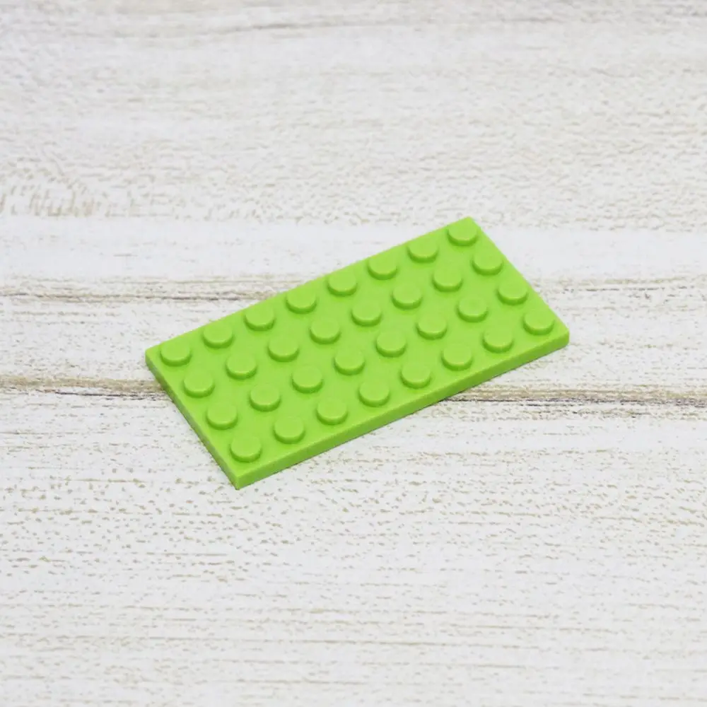 Light Green 10 шт. пластина 4x8 DIY обучающий строительный Блоки Кирпичи совместимый с лего плиты 3035 опорная плита собирает мелкие частицы - Цвет: Light Green