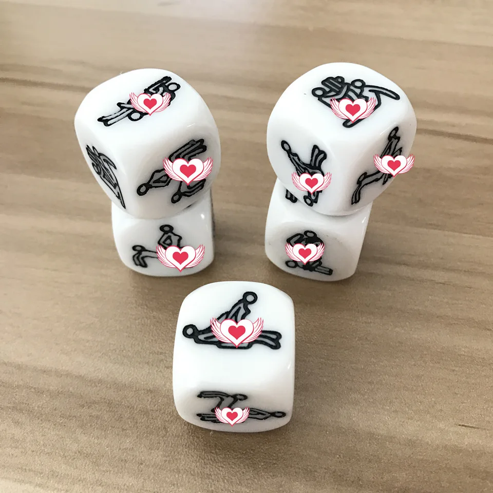 Новинка, 2 шт., 20 мм, D6, поверхность, игральные кости, многогранная экшн-игра, игрушка для взрослых, пара, прелюдие, Эротические Кости, набор, Brial, подарок