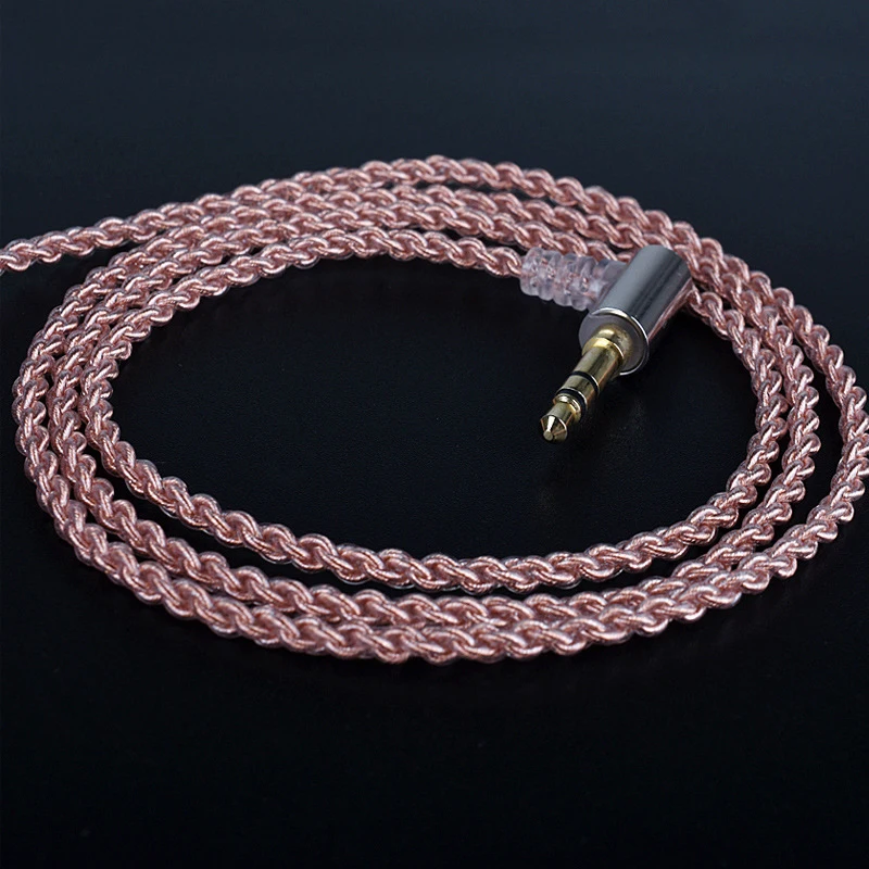 Обновленный кабель HIFI MMCX для Shure SE215 SE535 SE846 SE425 провод наушников с термоусадочной