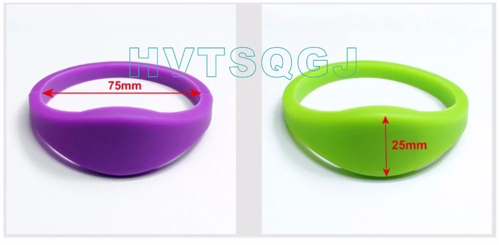 

100pcs free shipping waterproof uhf wristband tag rfid gen2 sport silicone bracelet
