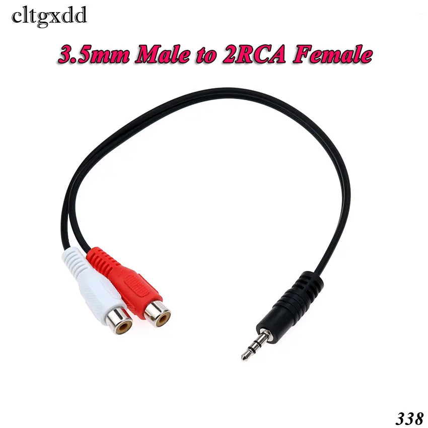 Cltgxdd 2 5/3 5 мм Штекерный разъем к 2/3 RCA стерео аудио видео адаптер кабель AUX для Mp3 Pod