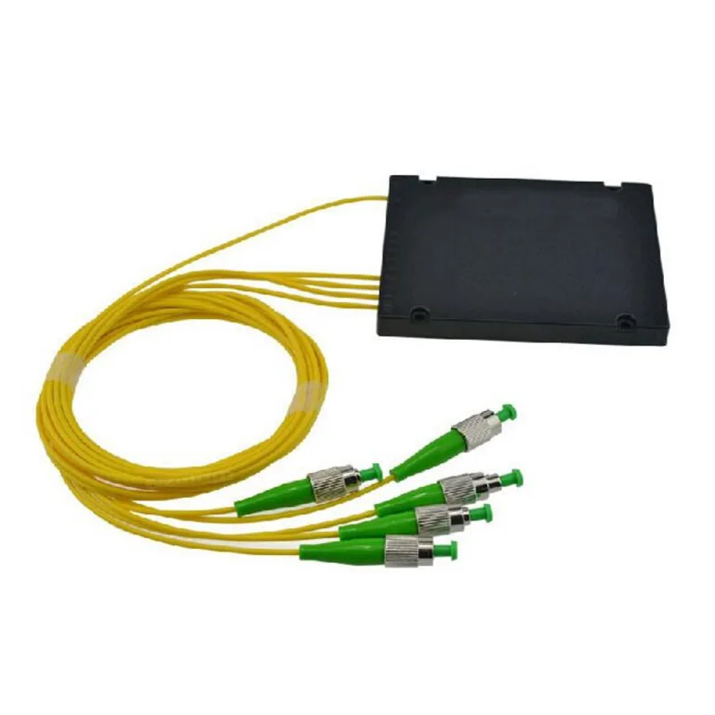 FC APC PLC 1X4 волоконно-оптический сплиттер коробка с conector одиночный режим ABS