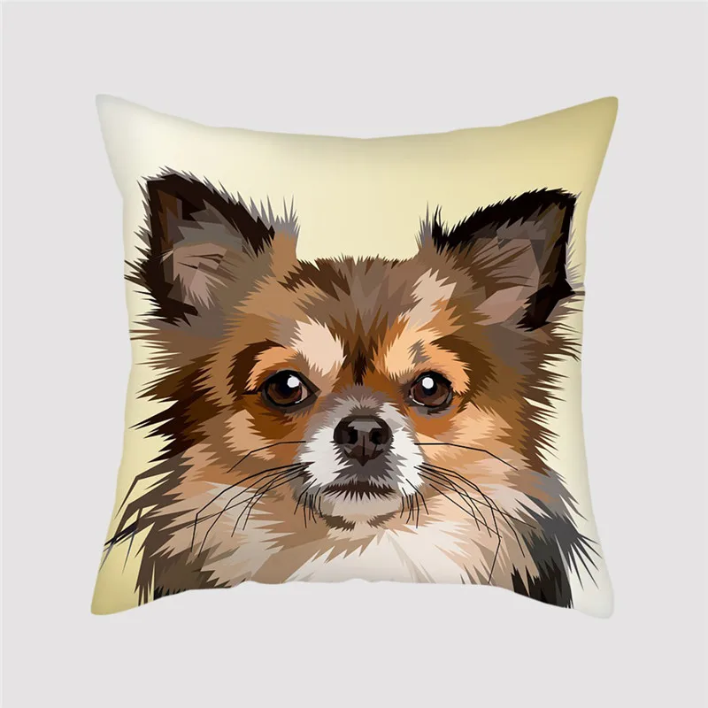 Fuwatacchi Geometric 3D Animal Cushion Cover Panda Dog Cat Deer Pillow Decorative Sofa Chair Home Decoration Accessories | Дом и сад