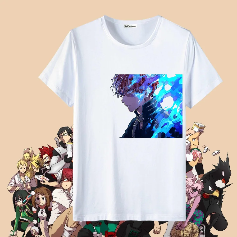 CostumeBuy аниме мой герой Академия Boku No Hero Academia футболка Deku топы белые футболки футболка izuku midoriya Adut Man women
