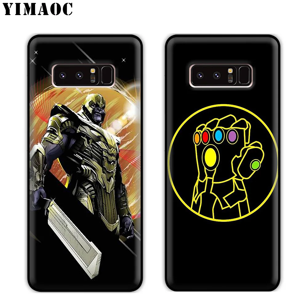 Мягкий силиконовый чехол YIMAOC Thanos marvel для samsung Galaxy S10 S10e S9 S8 Plus S7 S6 Edge J6 |