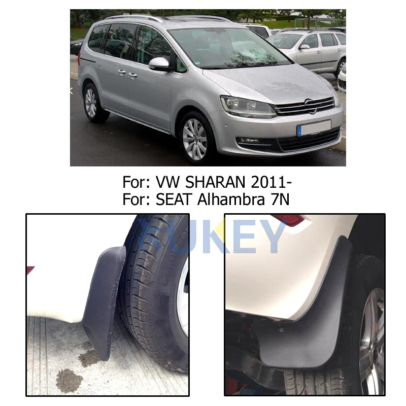 Брызговики для VW Sharan 2011-Up Seat Alhambra 7N брызговики передние и задние щитки от грязи