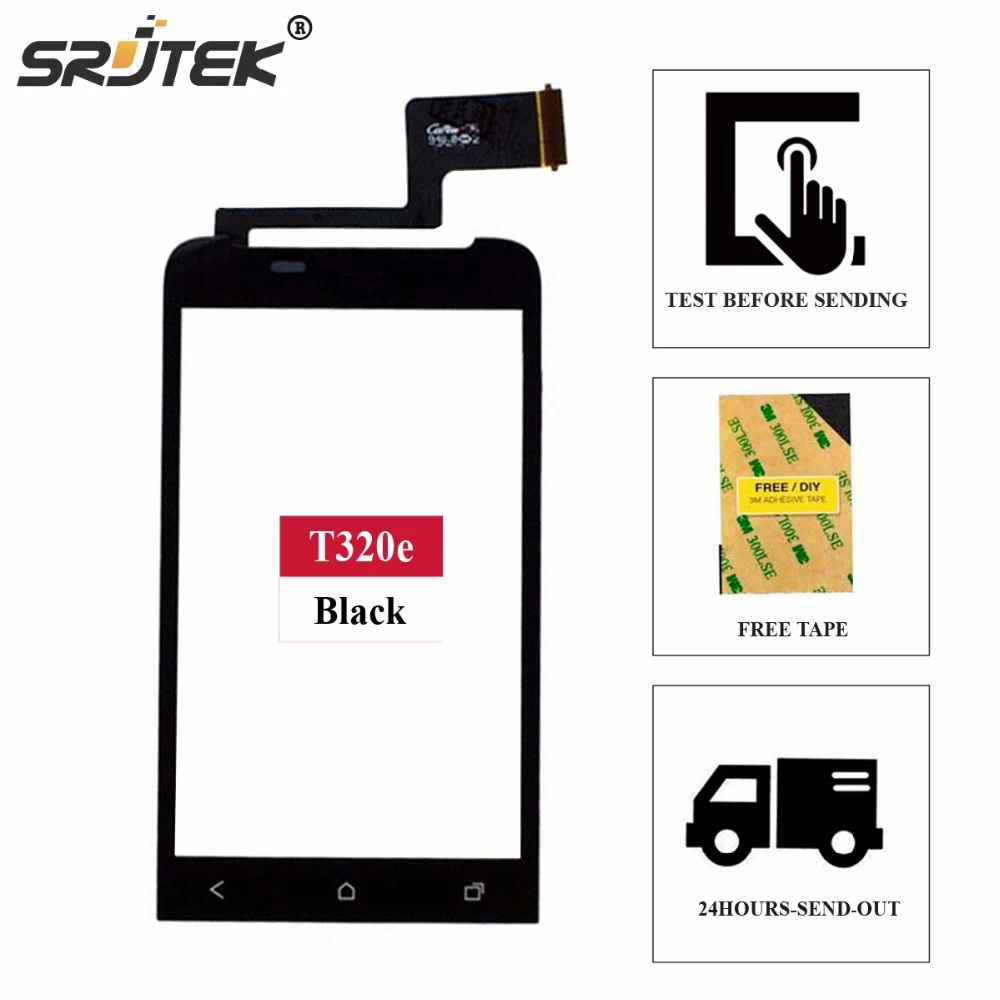 Srjtek 3 7 дюйма для HTC One V T320e G24 сенсорный экран дигитайзер внешнее стекло передняя