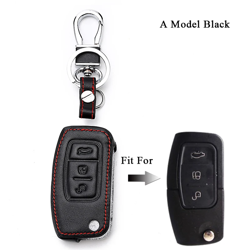 

Чехол из натуральной кожи для Ford Fiesta, аксессуары S Max Focus 2 S-Max Mondeo Mk3 Ka C Max Escort Kuga 2 Fiesta St Explorer