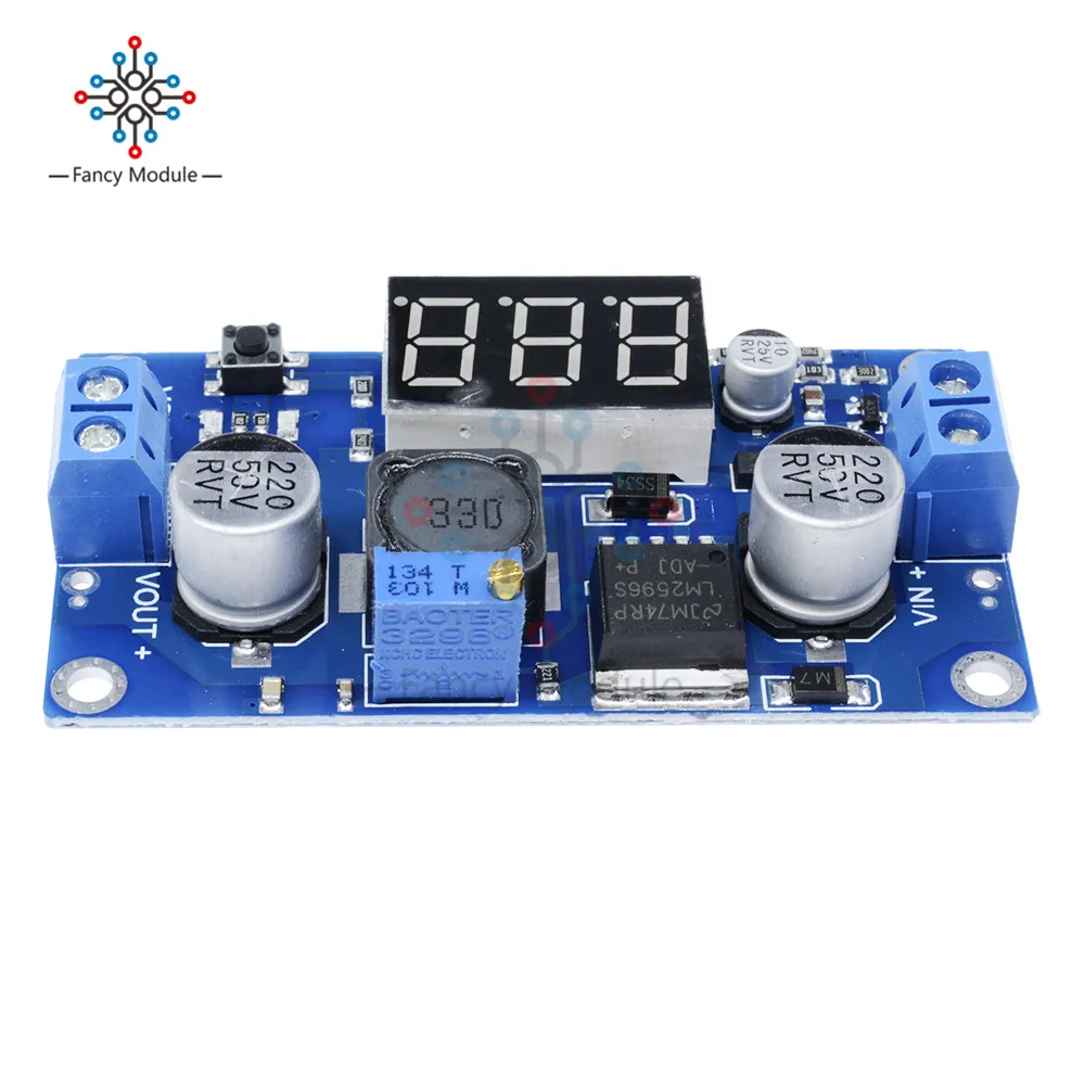 СВЕТОДИОДНЫЙ цифровой дисплей LM2596 LM2596S вольтметр Регулируемый понижающий модуль