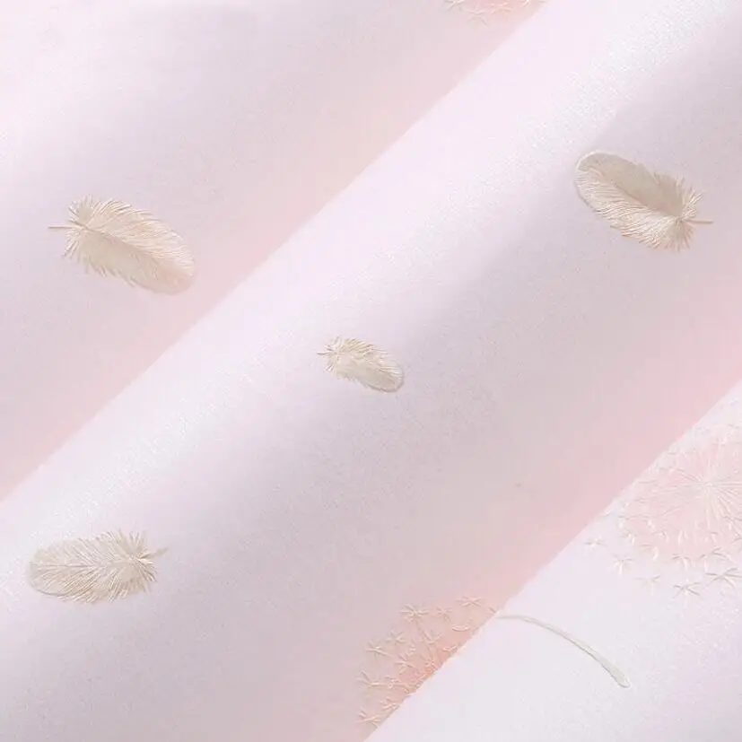 Красивые 3d тисненые обои с одуванчиком Настенные перьями романтическое