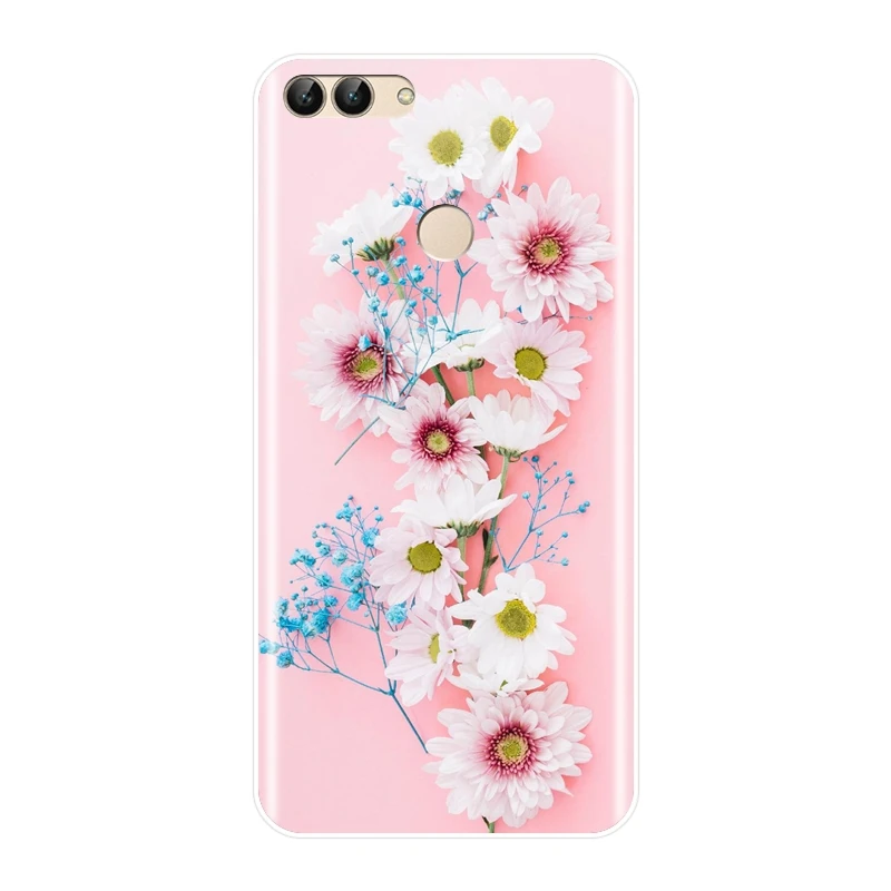 Задняя крышка для Huawei P10 P20 P8 P9 Lite 2017 силиконовый чехол с розами телефона Pro P Smart Plus