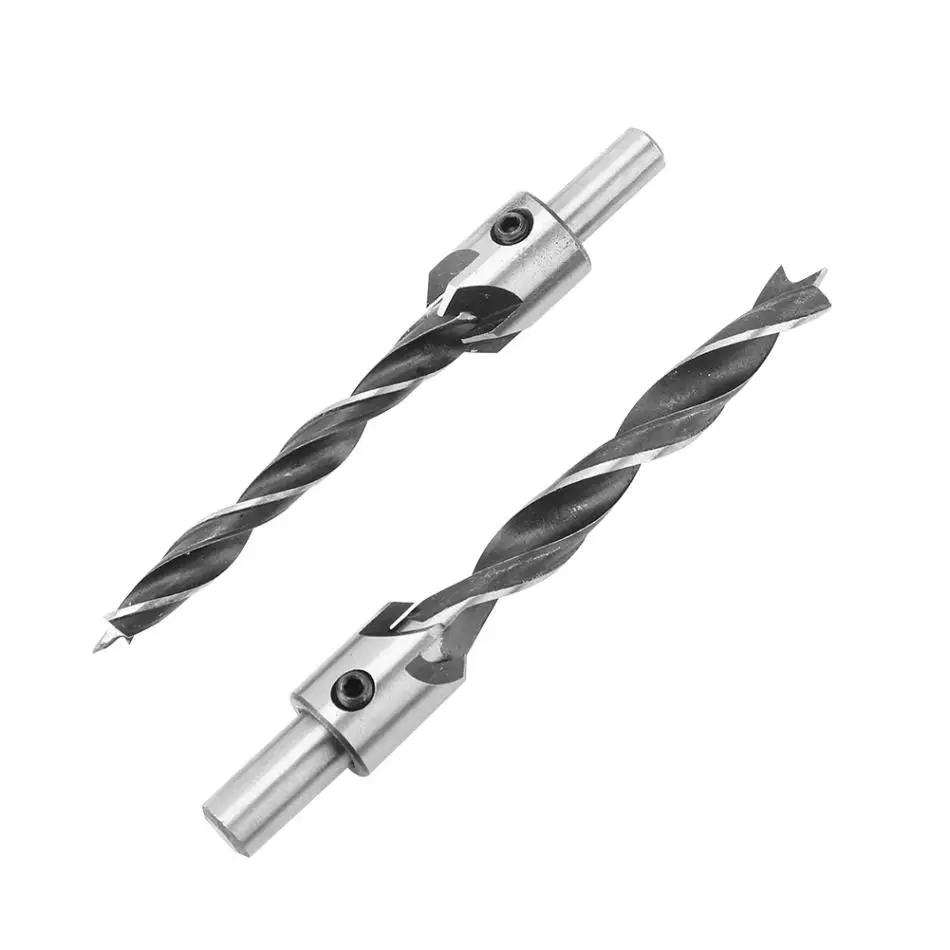 Fdit 7pcs/Set Steel 5 Flutes Countersink Drill Bit Woodworking Chamfer Reamer Tools 3mm-10mm w/ Hex Key For Woodwork ferramentas |