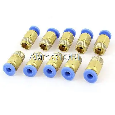 

Straight Quick Connectors Pneumatic Fittings 4mm x 1/8" BSPT Male Thread
