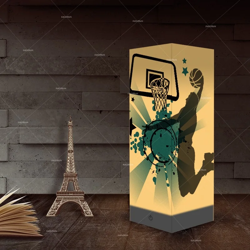 Американский футбол гитара Гольф 3D Ночной светильник Luminaria с питанием от USB
