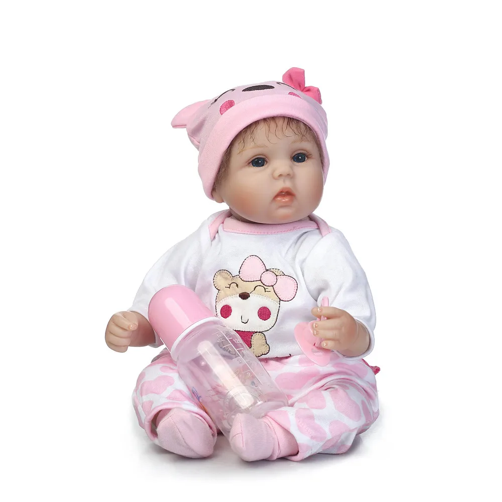 Реалистичная 42 см16 &quotbebe мягкая силиконовая кукла для новорожденных игрушки