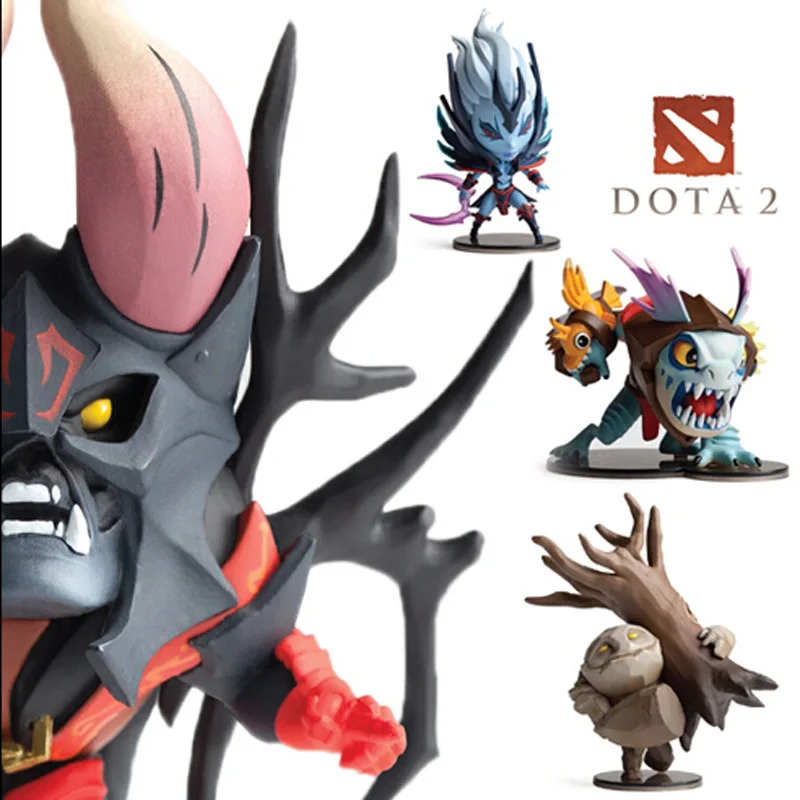 4 шт./компл. Dota 2 игровая фигурка SLARK TINY Doom в коробке ПВХ экшн Фигурки Коллекция dota2
