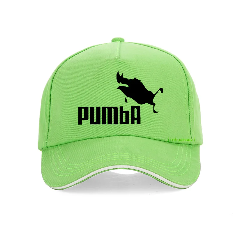 Смешная шапка Милая homme Pumba бейсболка s для мужчин и женщин хлопок крутая хип-хоп шляпа от солнца унисекс с надписью Snapback шляпа бренда Gorra hombre - Цвет: Зеленый