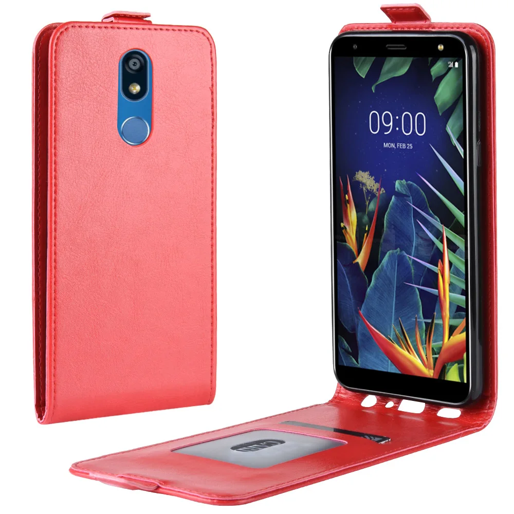 Чехол для LG K40 роскошный элегантный кожаный чехол телефона X420EM флип защитный