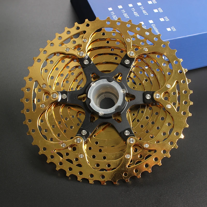 SUNSHINE-SZ 11-46T 10 скоростей кассета 10 s Gold Freewheel MTB горный велосипед стальные золотые звездочки для частей системы