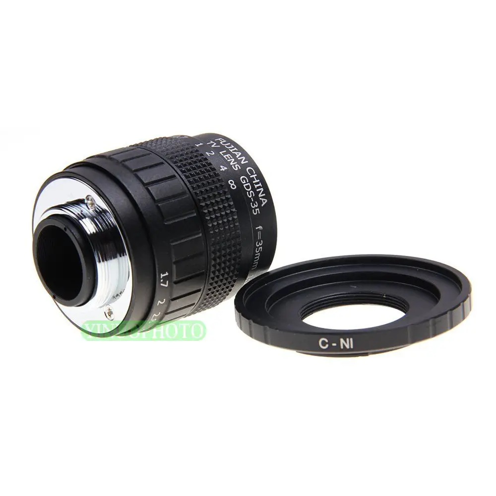 Фуцзянь 35 мм F1.7 C крепление CCTV объектив для NiKON 1 J1 J2 J3 V1 + номер отслеживания |