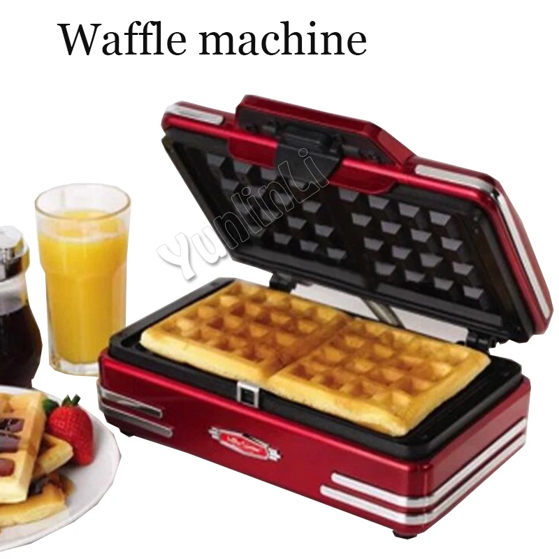 Home Mini Waffle Machine Electric Waffle Maker Breakfast Waffle Machine DIY Waffle Baking Machine Baking Pan 750W/220V