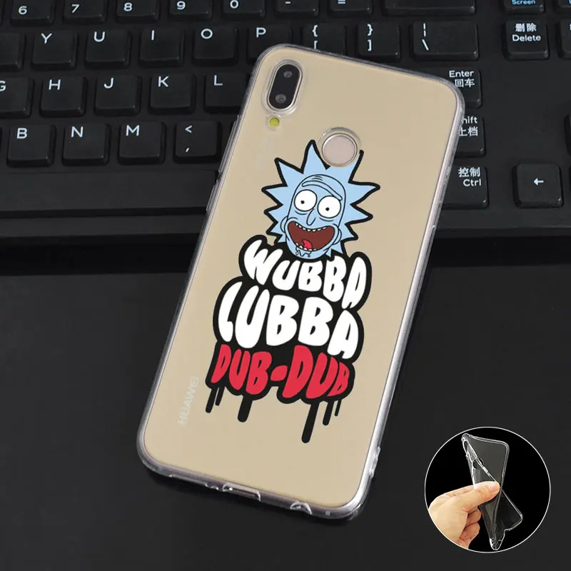 DREAMFOX M130 рик и морти мягкий тпу силиконовый чехол для huawei Honor 6A 6C 6X 7C 7X8 Lite Pro |