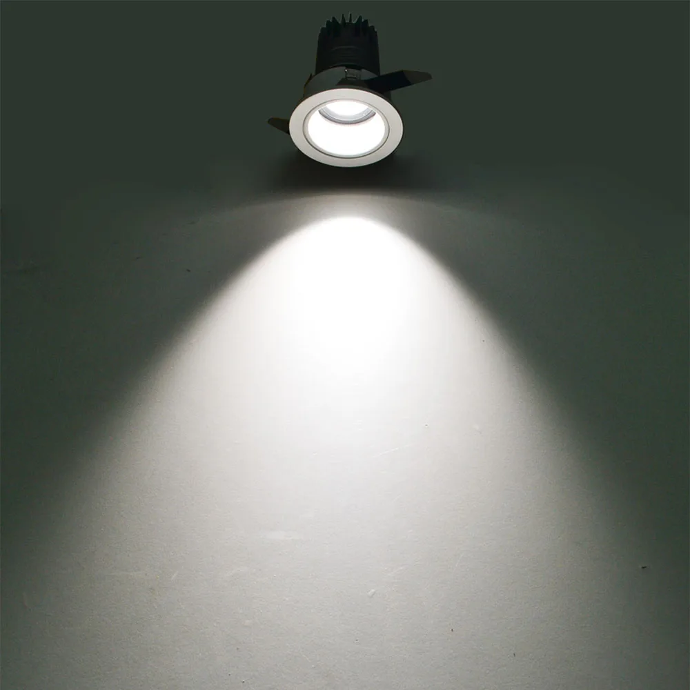 Led лампочка с регулируемой 7 Вт 10 потолочный COB светильник s AC85 265V светодиодные