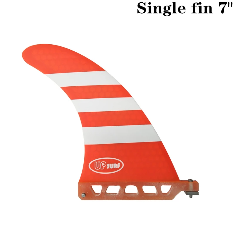 Longboard плавники для серфинга одиночный плавник 7 &quotдля синий/красный цвет