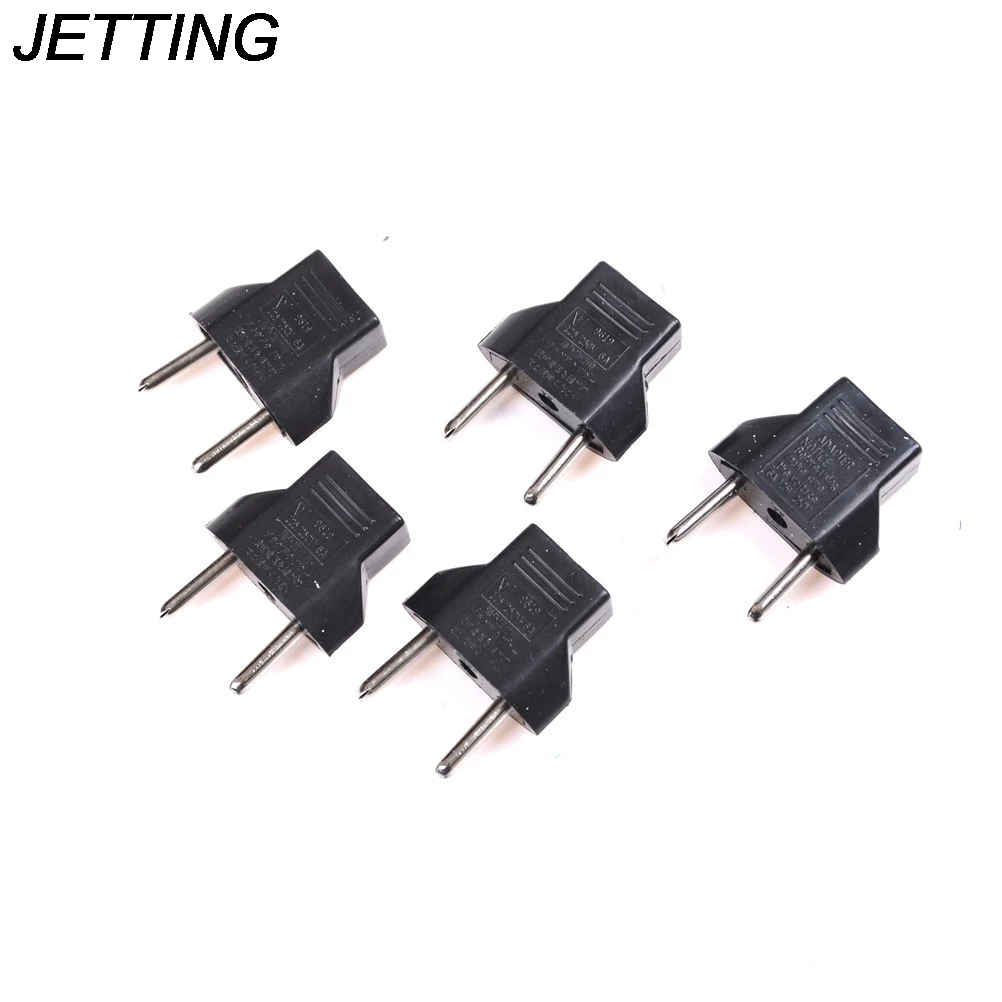 

Универсальный адаптер для путешествий, зарядные устройства оптом, 5 шт./компл., адаптер питания переменного тока с американской на европейск...