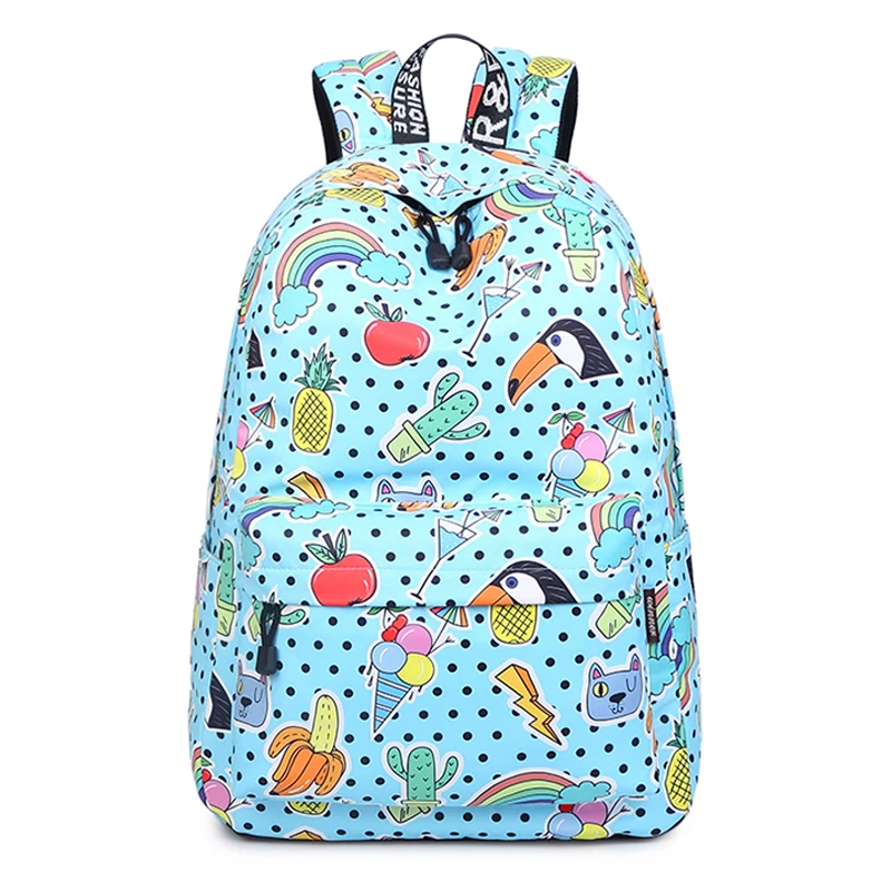 Beivah Designer Flamingo Printing Backpack Female Animal School Bags For Teenager Girls And Boys Mochila travel bag | Багаж и сумки