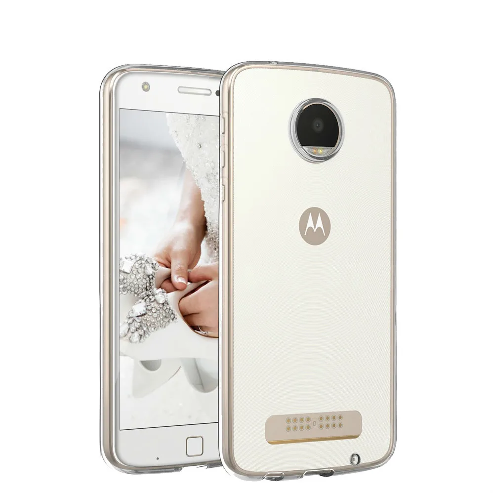 Ультратонкий Прозрачный мягкий силиконовый чехол из ТПУ для Motorola Moto Z Play Droid |