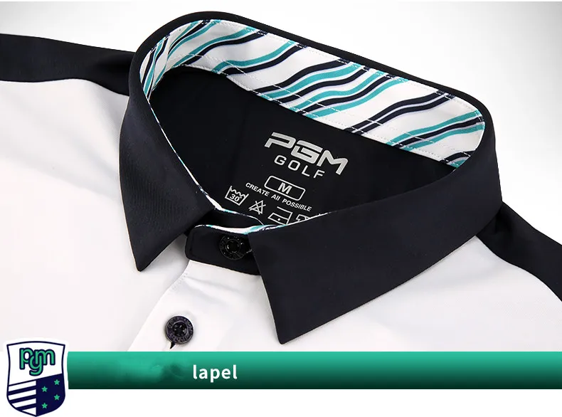 

PGM Golf Men's Short Sleeve T-shirt Summer Breathable Clothing Competition Milk Silk Fabric YF173