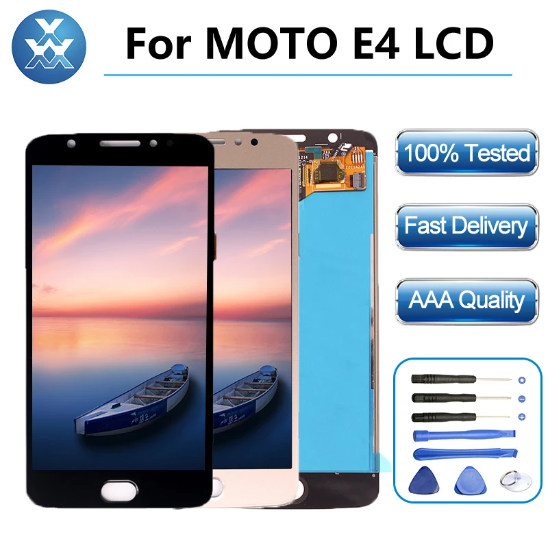 Для Motorola Moto E4 XT1762 XT1772 ЖК Дисплей Сенсорный экран планшета Ассамблеи 5 0 дюйма