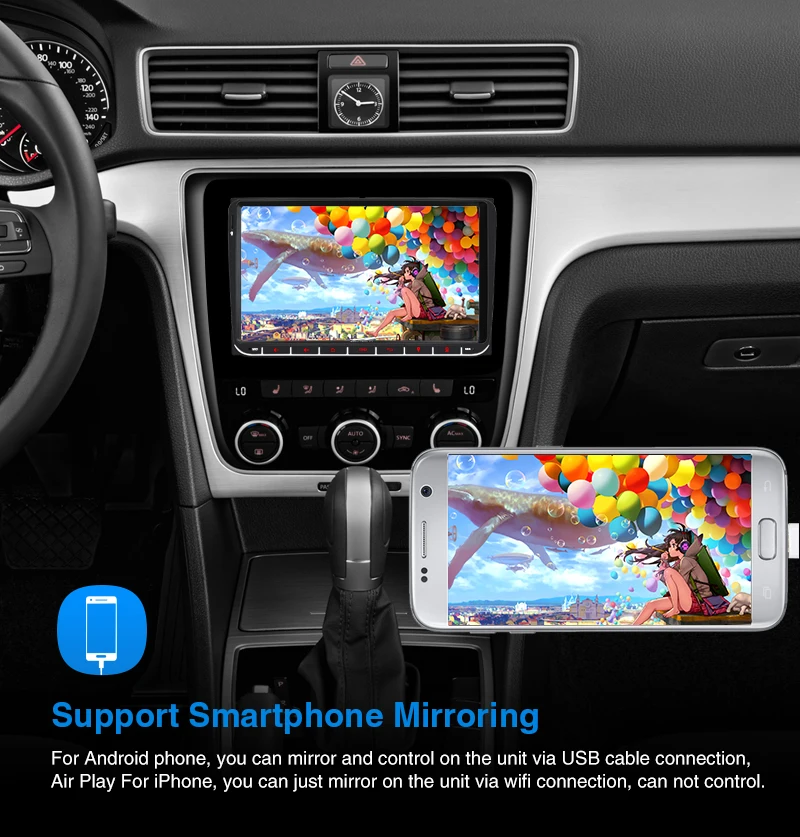 Тыква 2 din 9 &quotAndroid 0 Авторадио GPS навигация для Volkswagen/Skoda/Golf/Passat стерео аудио без DVD
