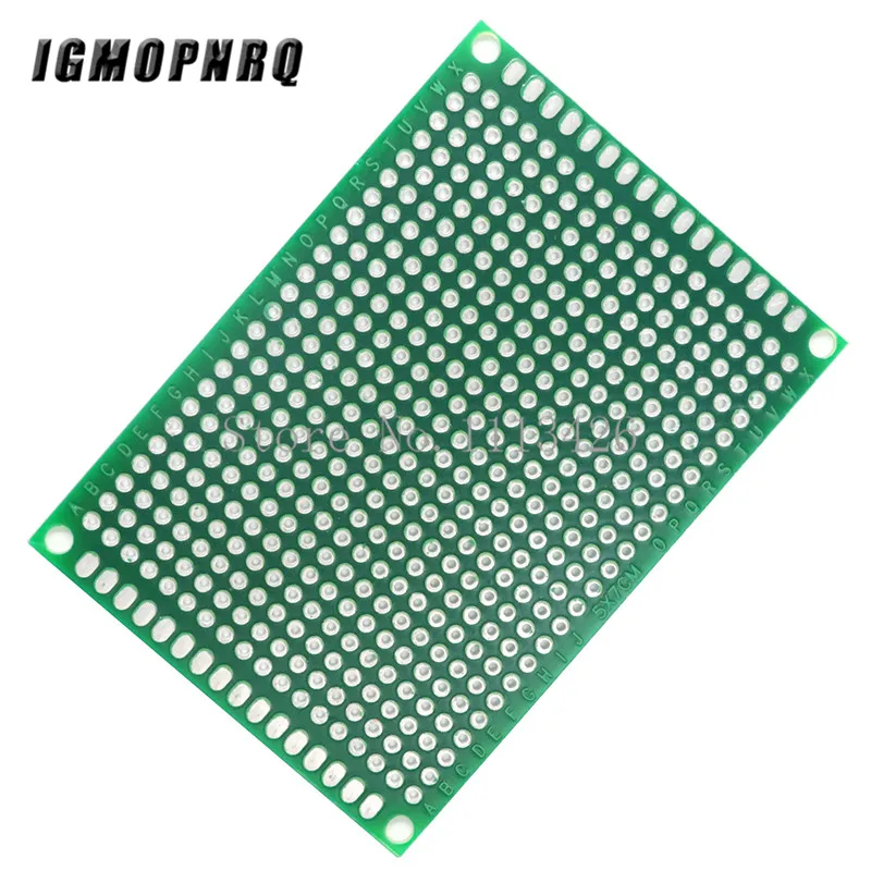 5 шт. 5*7 PCB 5x7 см 7 двухсторонний Прототип diy универсальная печатная