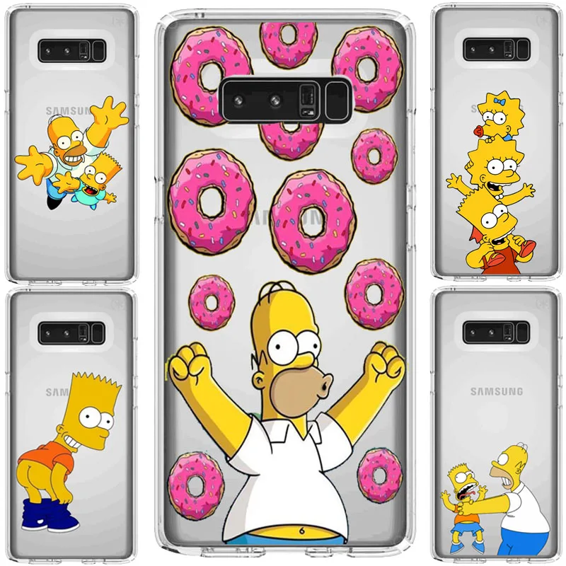 Симпсон ТПУ мягкий чехол для samsung A30 A50 S10LITE S6 S9 S7 S8 S9PIUS S7EDGE 2018A8 A6 NOTE9 NOTE8 A8PIUS A6PIUS