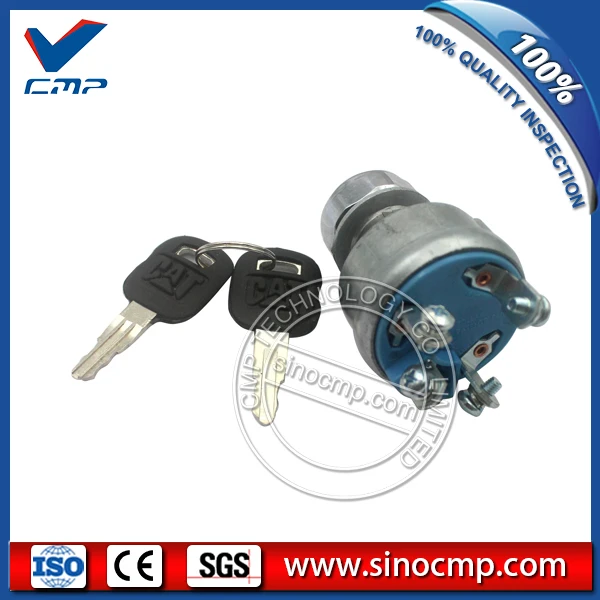 

SINOCMP 320C Excavator 9G-7641 9G7641 Ignition Switch with 2 keys, 4 lines