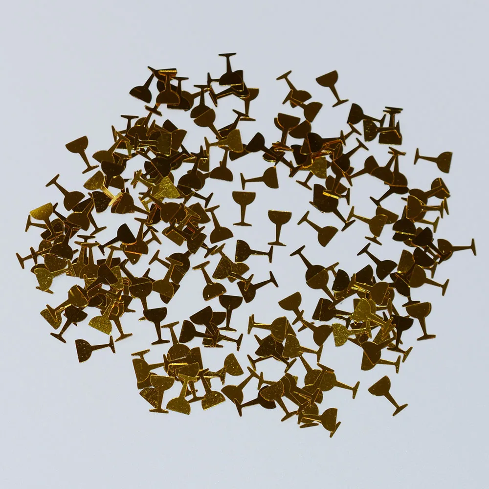 Ура! Бутылки для шампанского и очки конфетти разбрызгивают 15 г Черный Winebottle