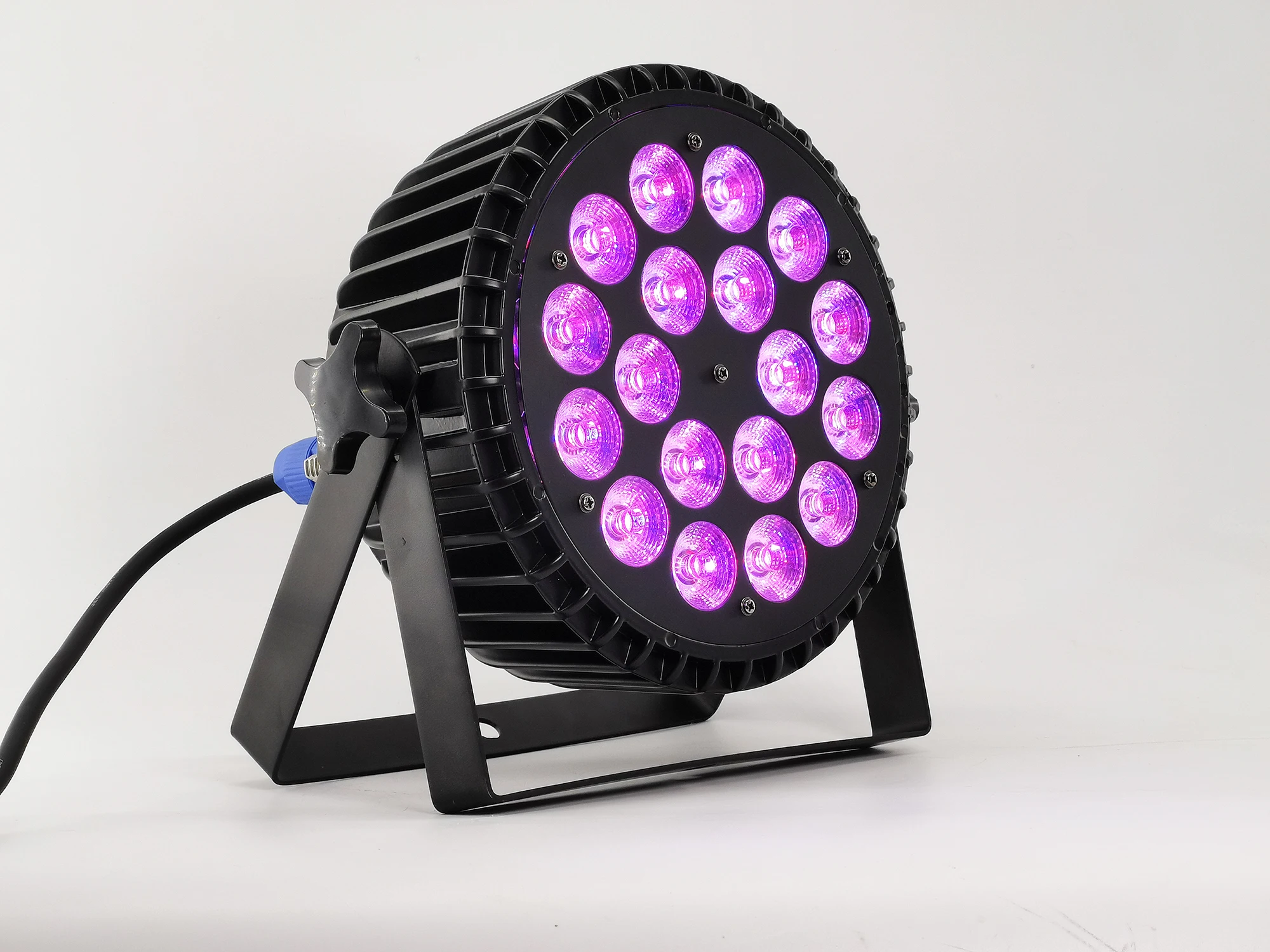 Алюминий Par 18X12 Вт Led par свет RGBW 4в1 в/из авиационный штекер Led плоский par 18x12 Вт dj цветные лампы