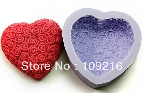 

1 шт., силиконовая форма для мыла ручной работы «Love with Rose» (R1003)