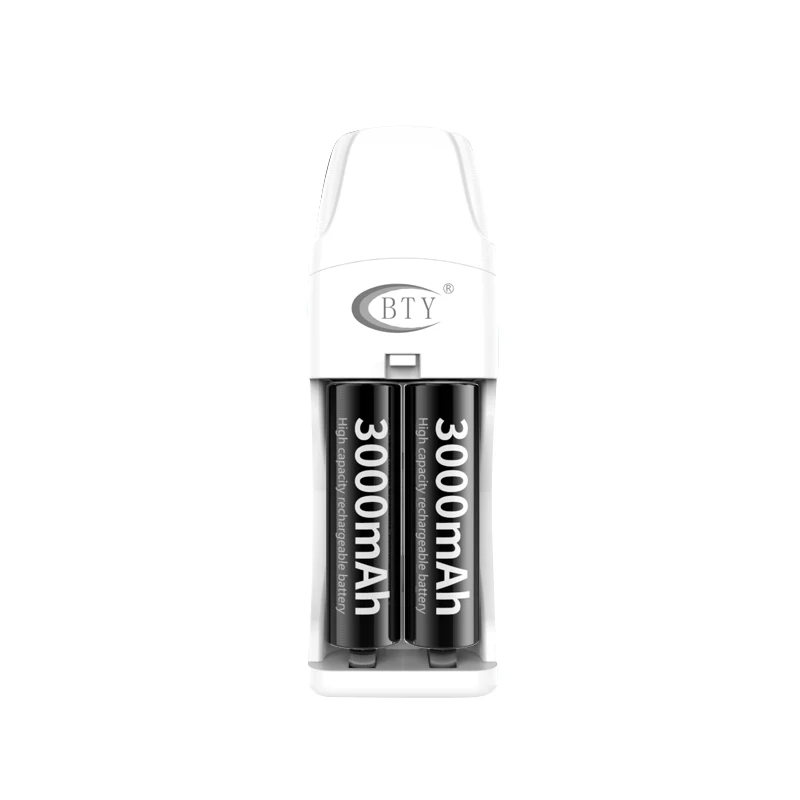 BTY V823 Беспроводной удобный Зарядное устройство 2 слота быстрый Usb для Aa Aaa Ni Cd 1 5 V