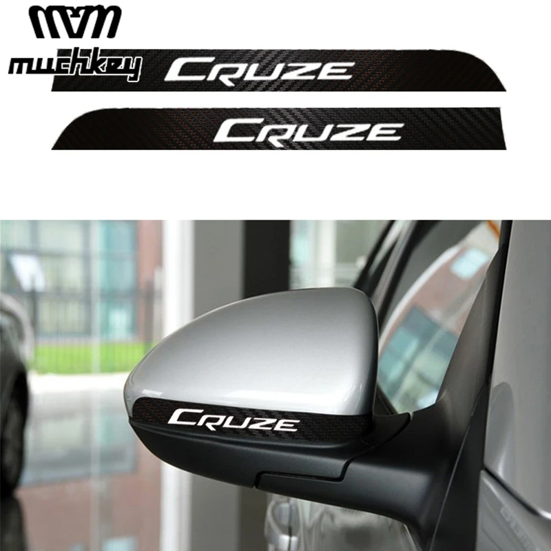 

Защита от дождя для автомобиля, наклейка на зеркало заднего вида дюйма, для Chevrolet Cruze, наклейки из углеродного волокна, 2 шт.