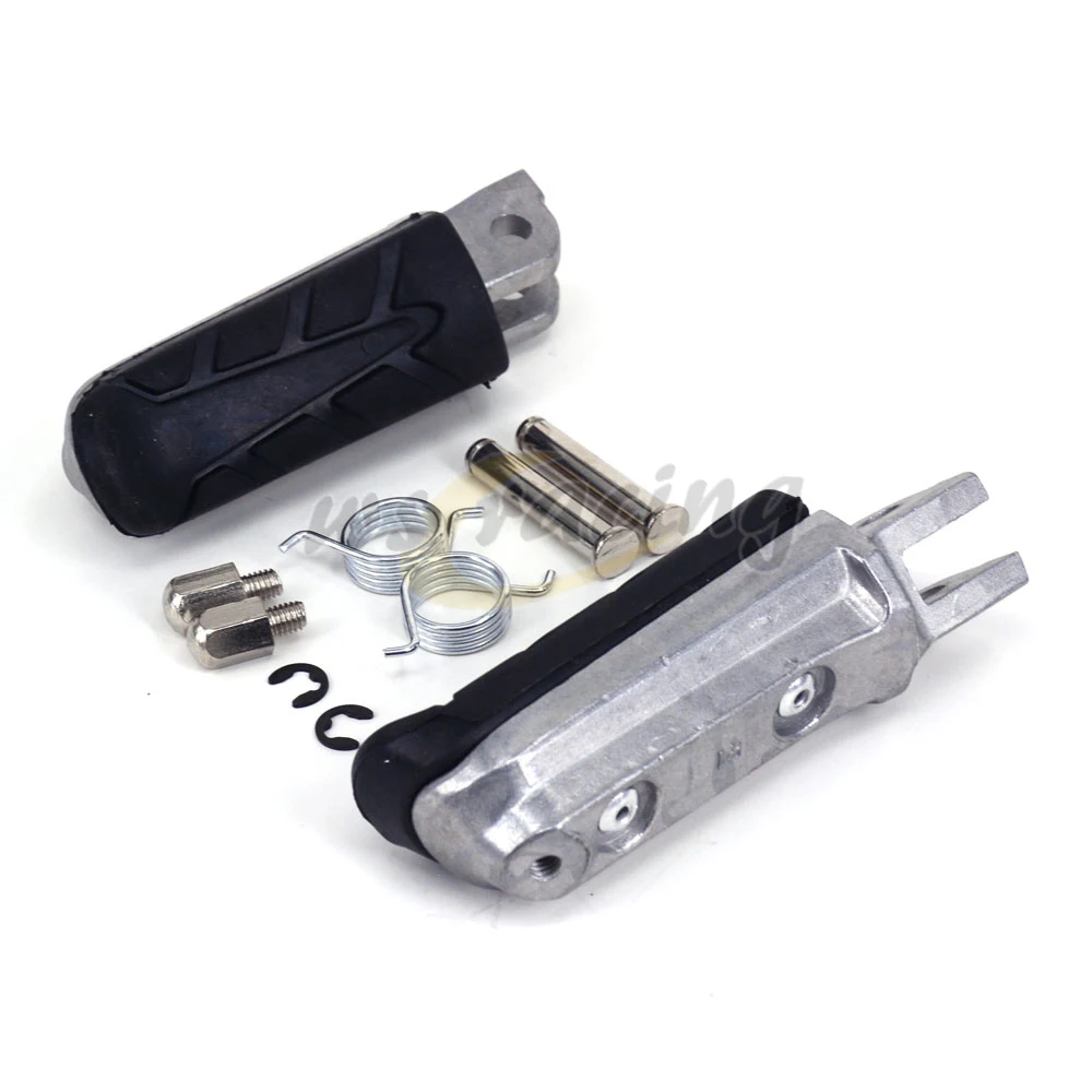 black Подножка мотоцикла передней подножки педали для HONDA NTV600 NT650 88-92 NTV650 CB750 VFR800 CB900 CBR900 CBR500 CBR500R - Цвет: black
