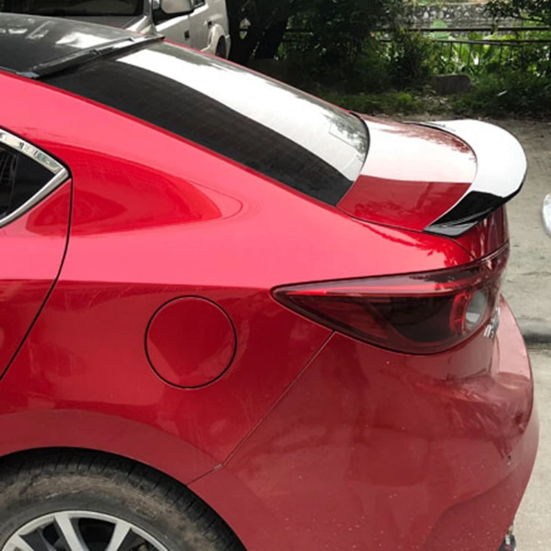 Высокое качество ABS Материал купе спойлер для Mazda 3 M3 Axela 2014 до 2017 год праймер или