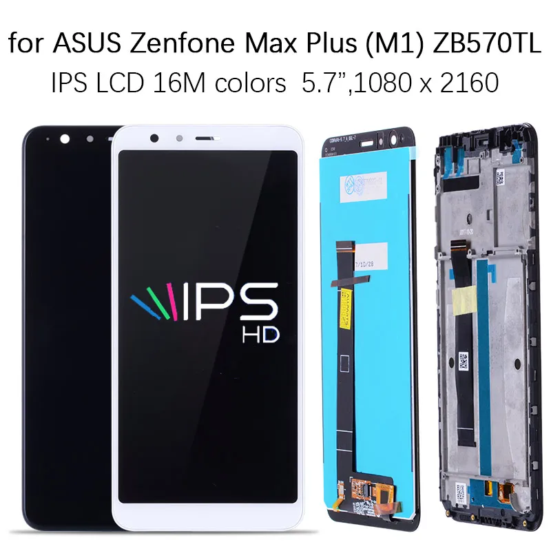 5.7&quot IPS Оригинальный тачскрин дисплей экран для Asus Zenfone Max Plus M1 ZB570TL