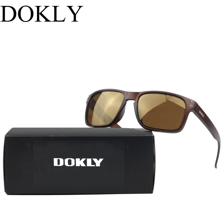 Dokly Брендовые мужские солнцезащитные очки, модные солнцезащитные очки, дизайнерские солнцезащитные очки с разноцветным покрытием, мужские солнцезащитные очки Oculos De Sol UV 400