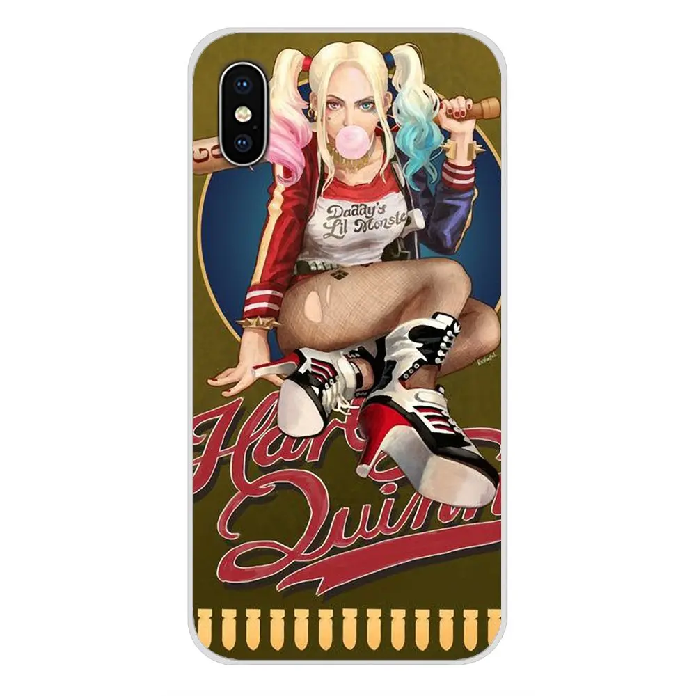 Чехол для мобильного телефона отряд самоубийц Harley Quinn Xiaomi Mi4 Mi5 Mi5S Mi6 Mi A1 A2 5X 6X 8 9 Lite SE