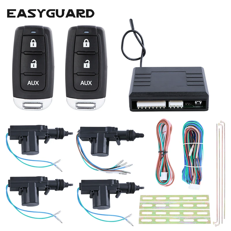 

EASYGUARD Universal central door locking system 1 control 3 with keyless entry remote lock unlock trunk release