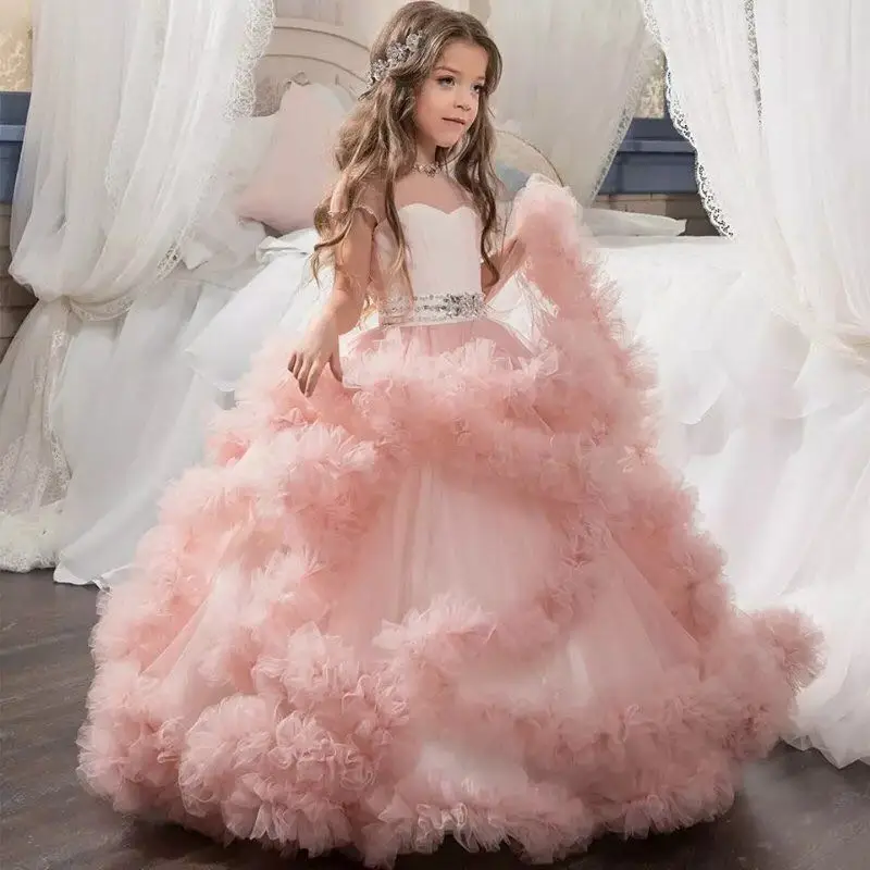 2-13 Years New Sally Patchwork European Girls Flower Party Dress Kids Girl Swallow Tailed for Wedding Costume | Детская одежда и