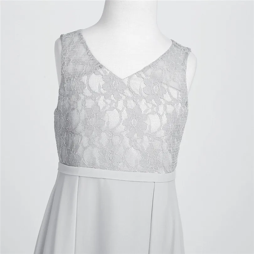 TiaoBug Элегантные Девушки Длинные Шифон Невесты Платья Принцесс Бальное платье